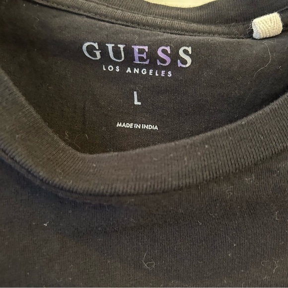 GUESS T-Shirt Black Red White Y2K 90’s - Picture 5 of 6